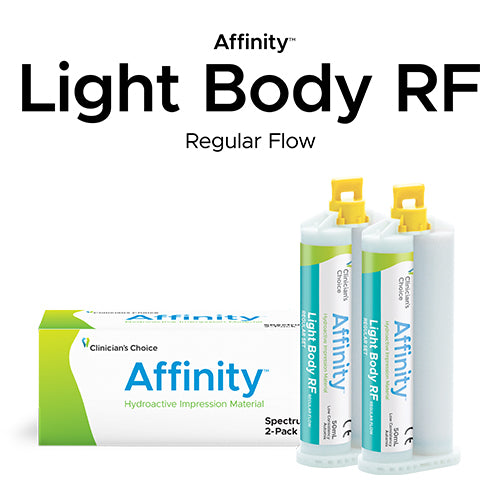 Clinicians Choice 24410 Affinity Impression Material Light Body RF Regular Set 2/Pk Clinicians Choice 24410 Affinity Impression Material Light Body RF Regular Set 2/Pk